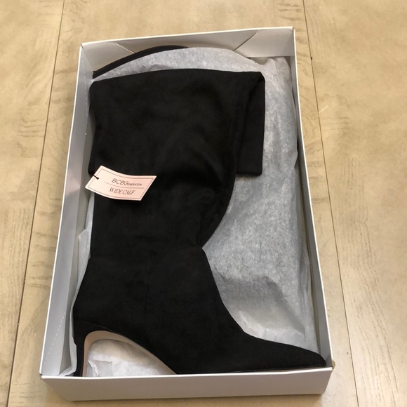 BCBGeneration Womens Marlow WC Black Knee-High Boots 9 (Wide Calf) - Picture 4 of 12
